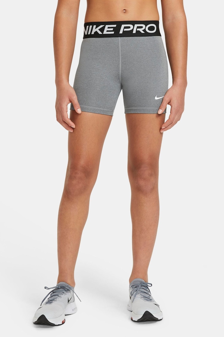 Nike Grey Marl 3 Inch Dri-FIT Pro 3 Inch Shorts - Image 1 of 7