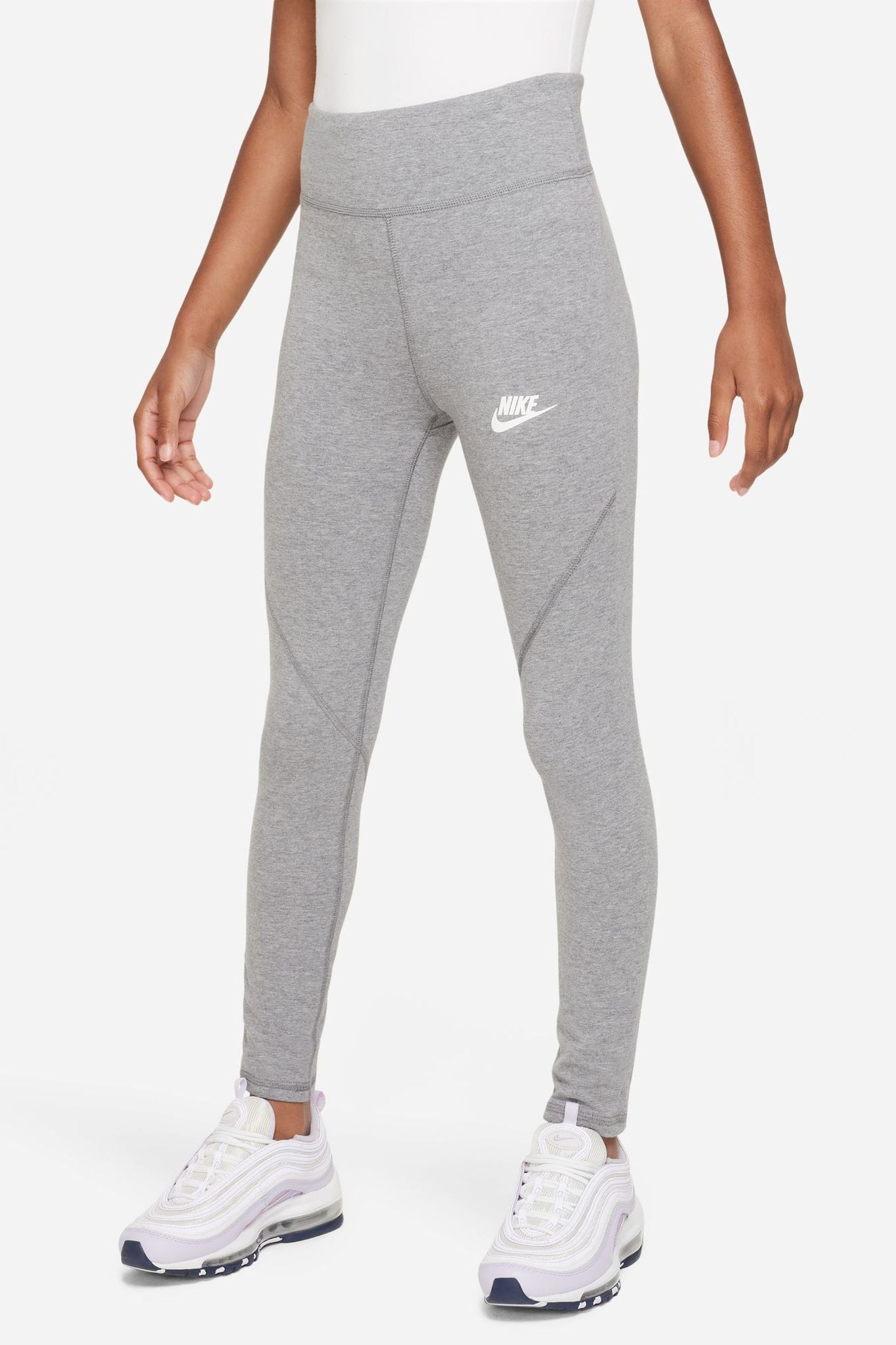 Buy Nike Grey Favourites High Waisted Leggings from the Next UK