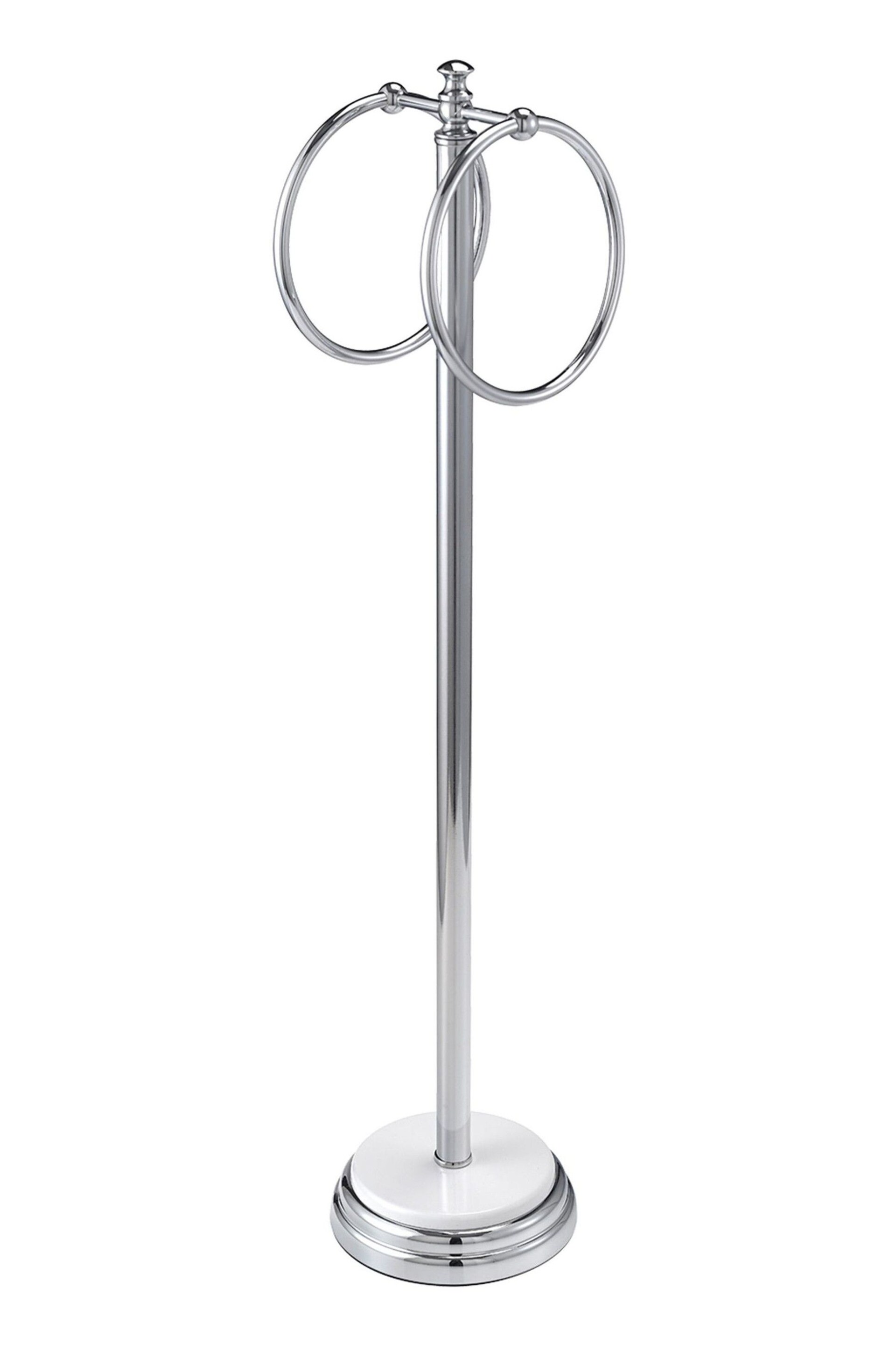 Showerdrape White Opera Freestanding Double Towel Ring - Image 4 of 4