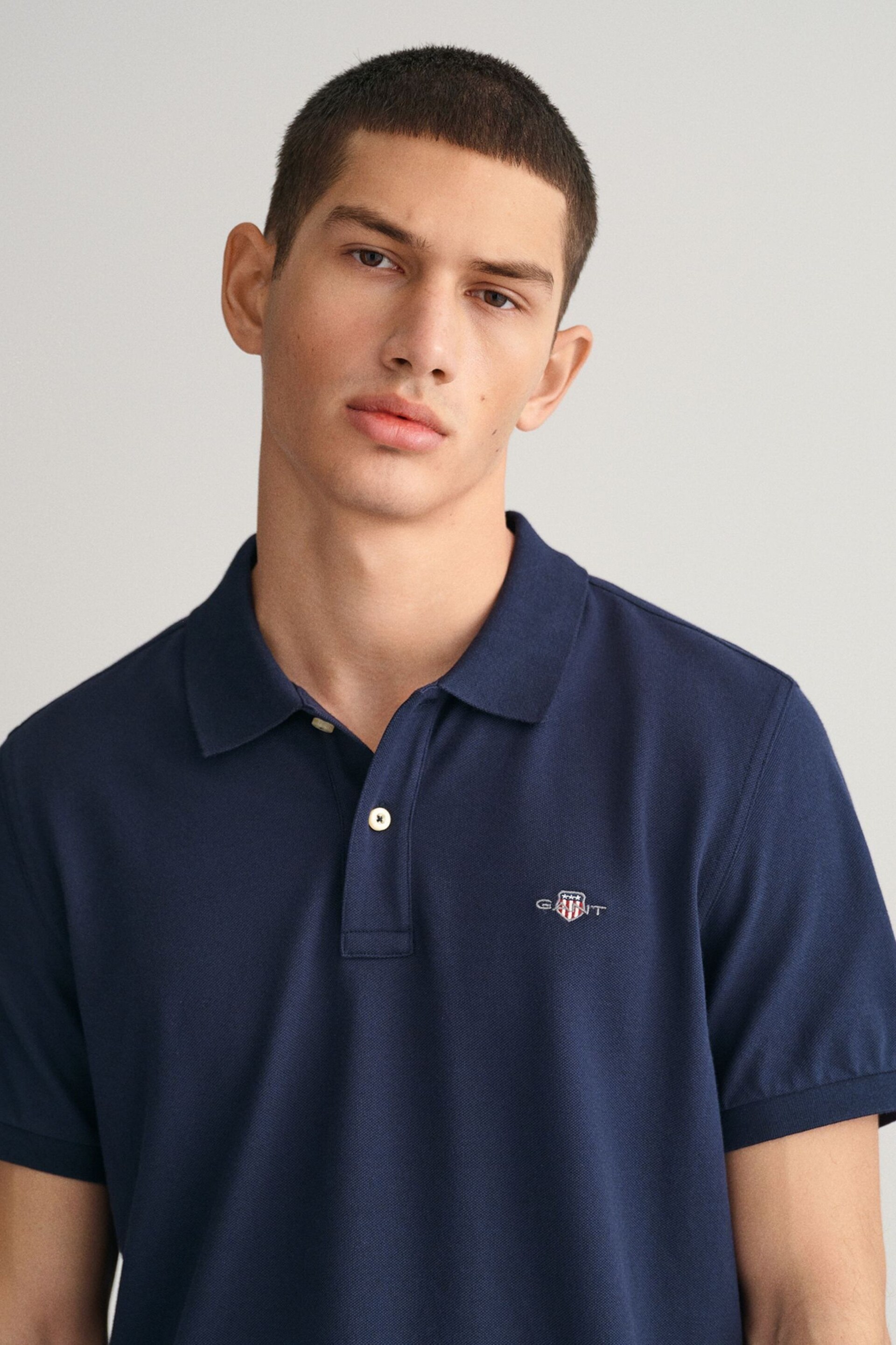 GANT Regular Shield Polo Shirt - Image 3 of 4