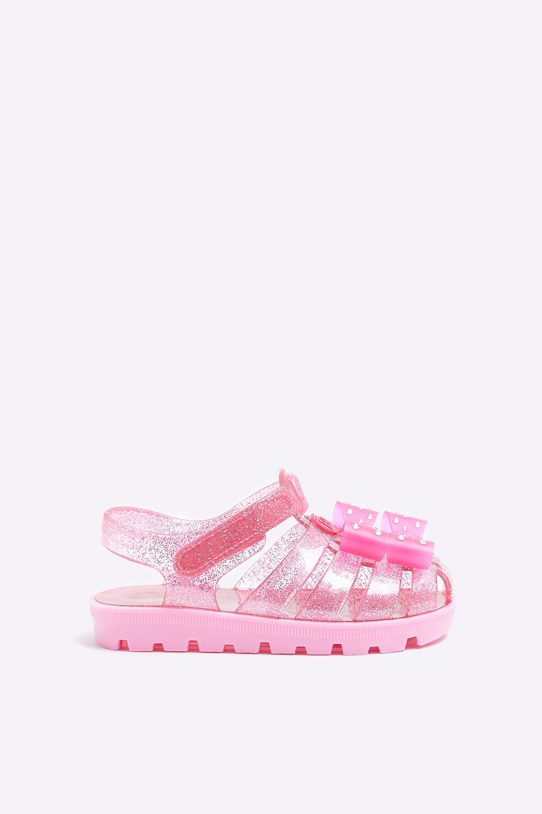 Buy River Island Pink Girls Barbie Jelly Sandals from Next Luxembourg