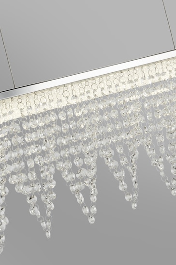 Searchlight Clear Icea LED Crystal Ceiling Light Bar