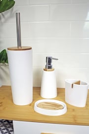 Showerdrape Set of 4 White Sonata Bathroom Accessory Set - Image 1 of 4