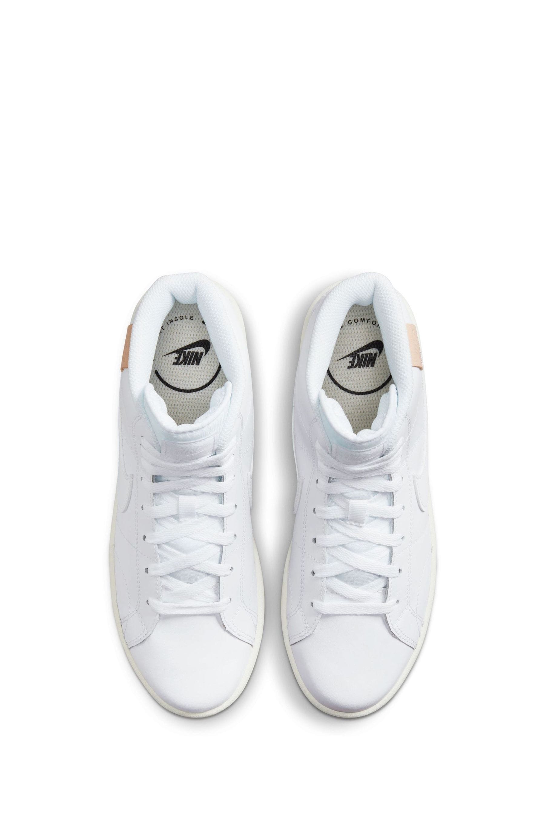 Buy Nike White Court Royale 2 Mid Trainerss from Next Luxembourg