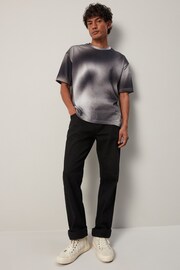 Monochrome Spray Dip Dye T-Shirt - Image 3 of 7