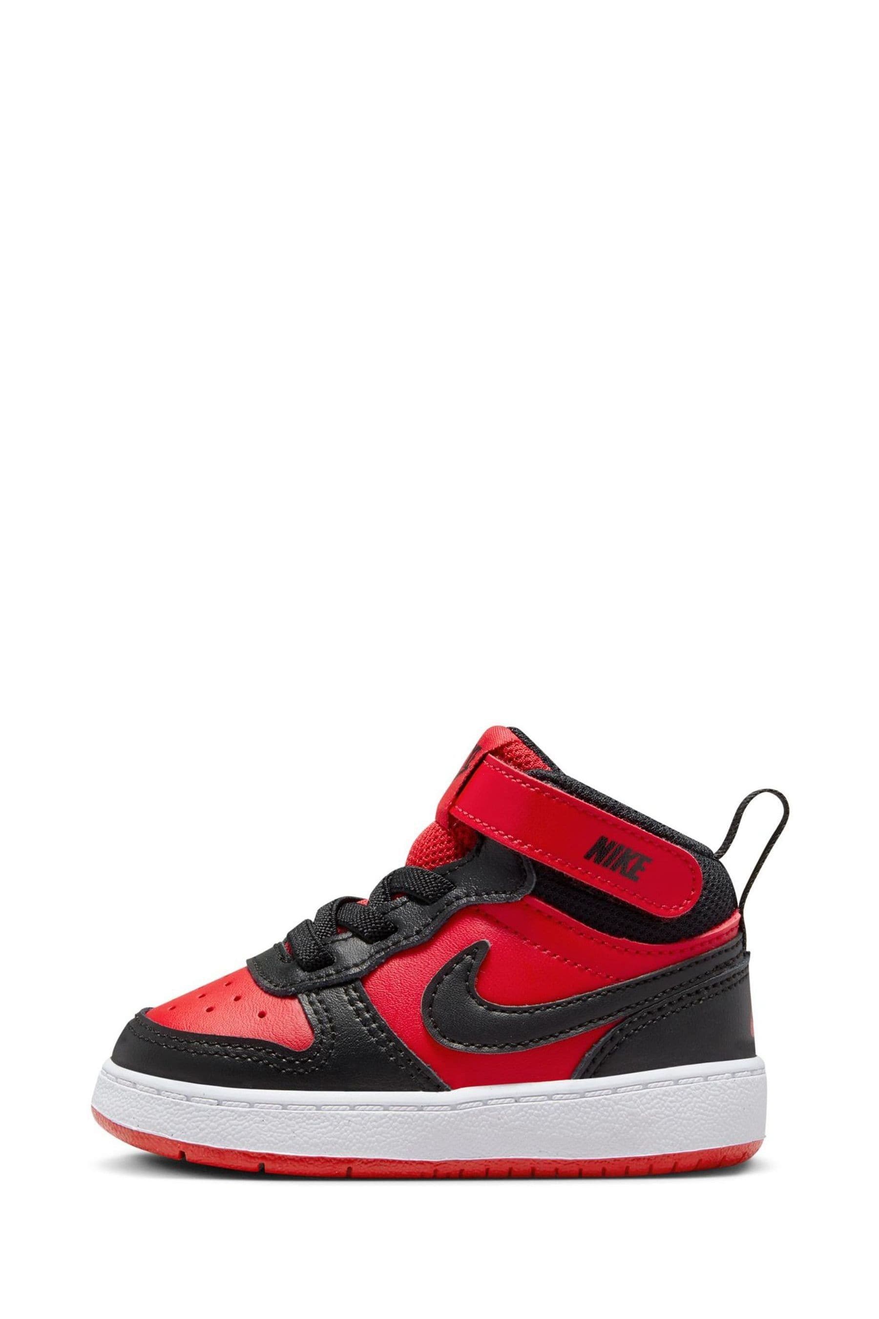 Buy Nike Red Black Toddler Court Borough Mid Trainers from the Next UK online shop