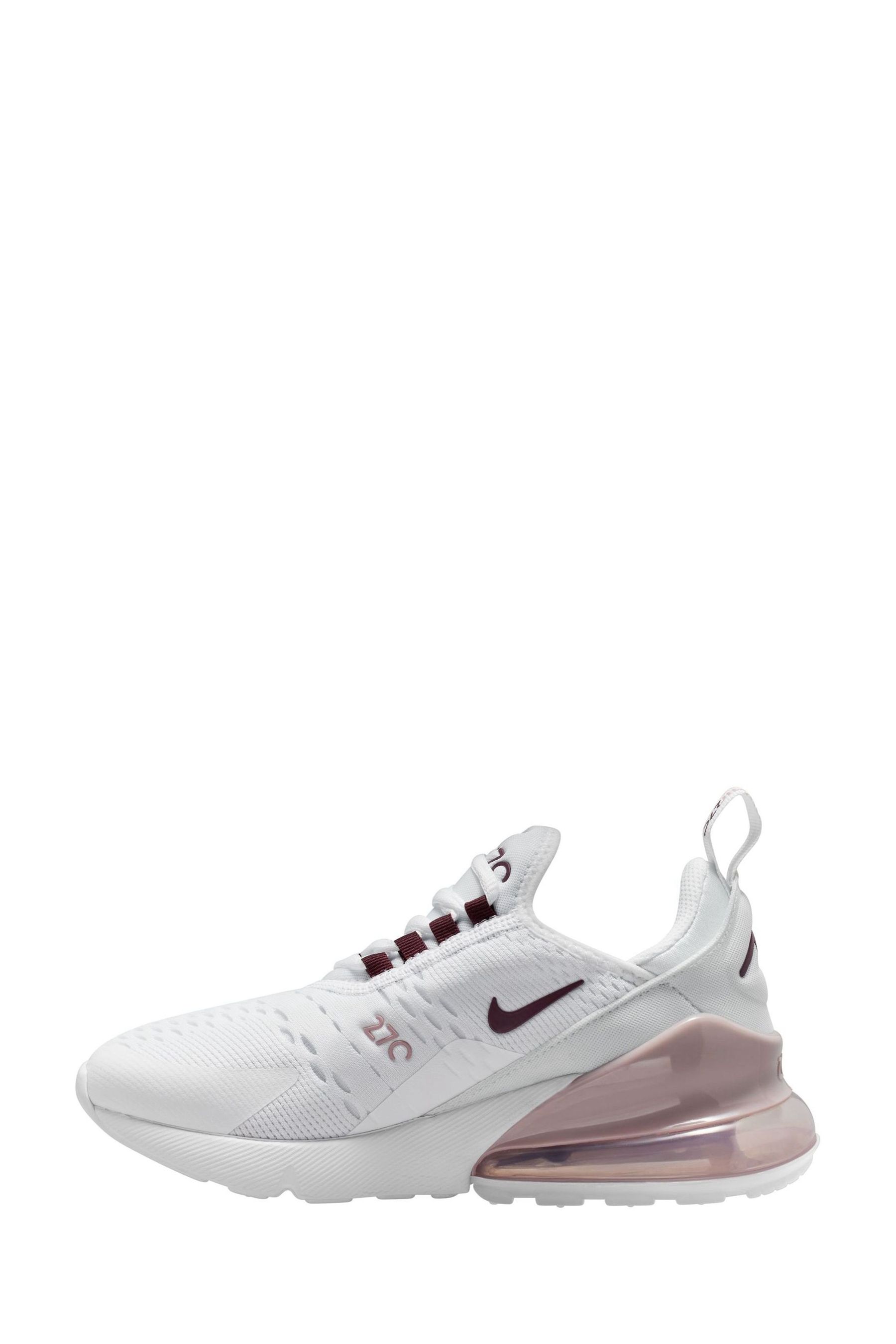 Buy Nike White Pink Youth Air Max 270 Trainers from the Next UK online shop