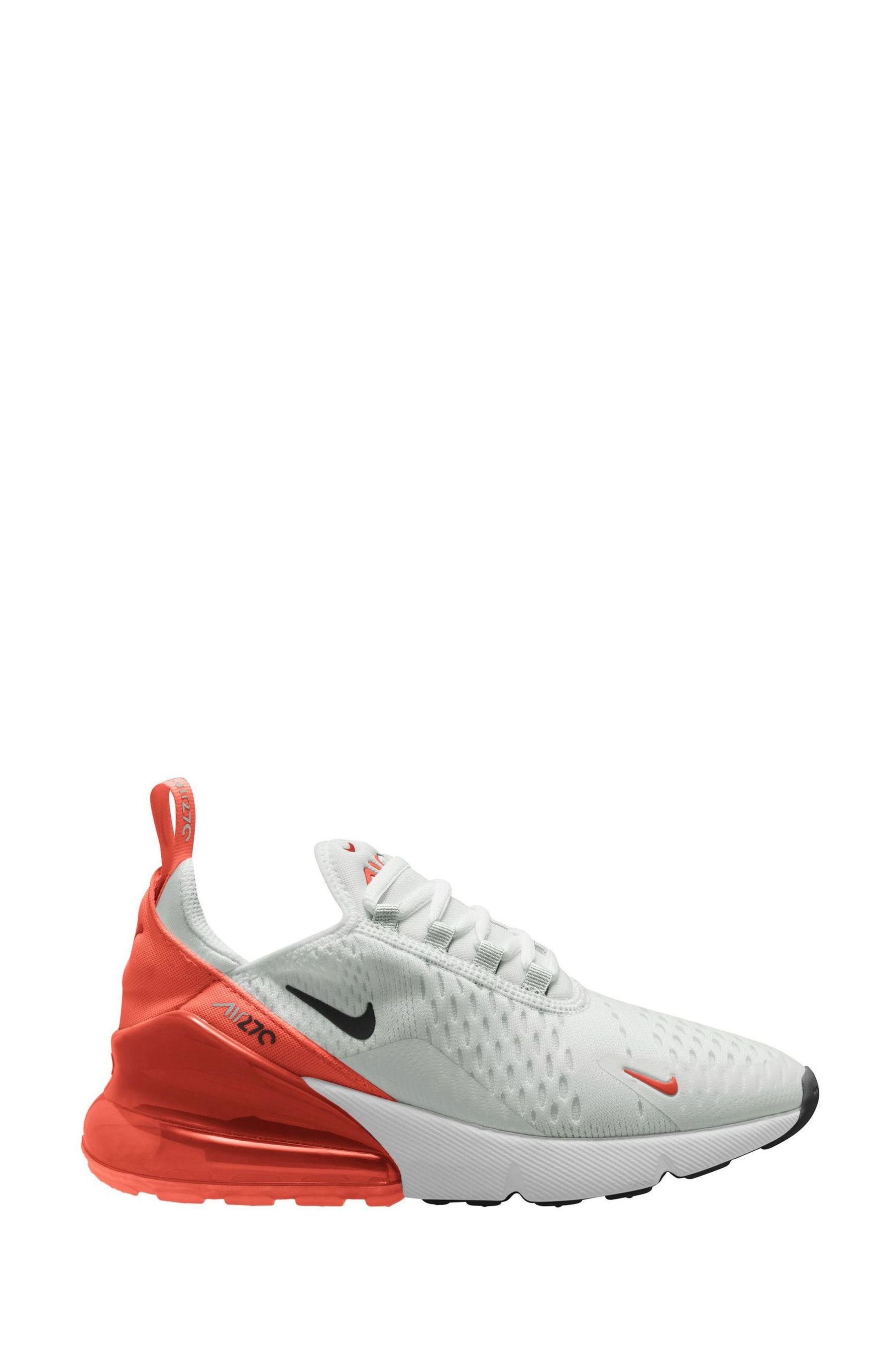 Buy Nike Orange White Youth Air Max 270 Trainers from Next Slovenia