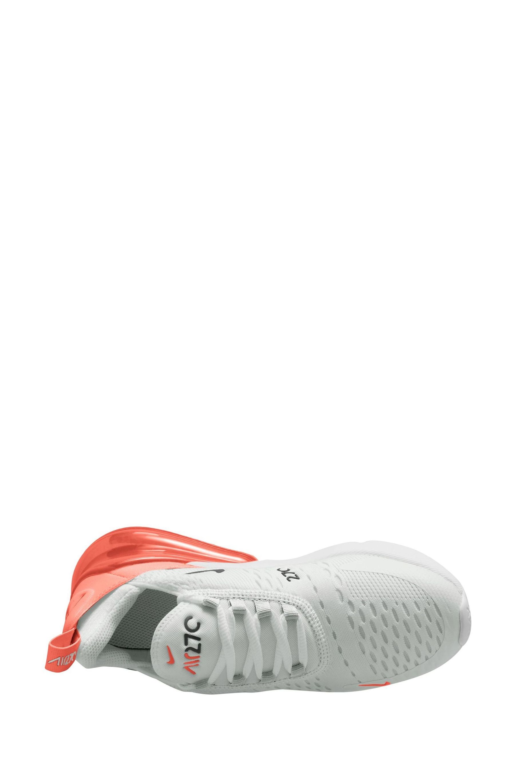 Buy Nike Orange White Youth Air Max 270 Trainers from Next Luxembourg