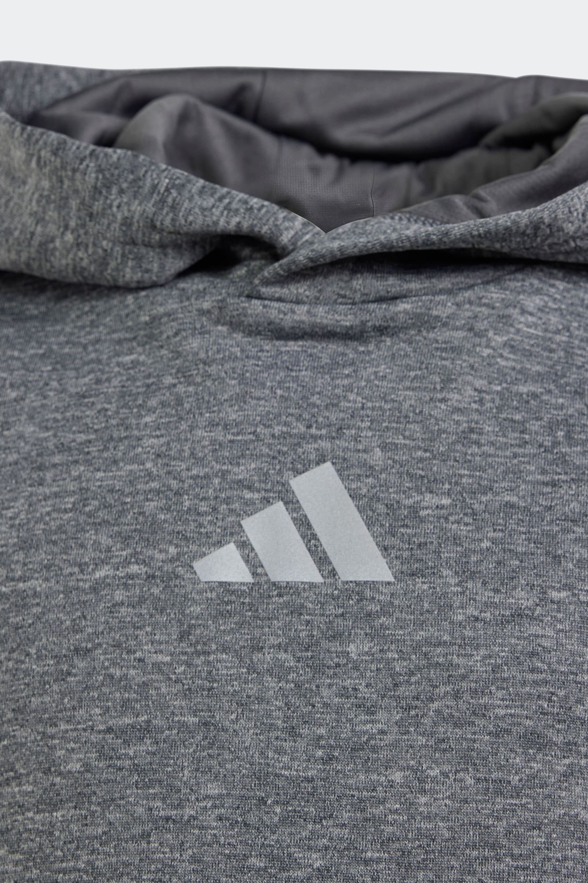 adidas Dark Grey Hoodie - Image 4 of 5