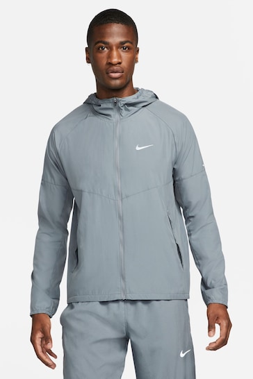 Nike Smoke Grey Repel Miler Running Jacket
