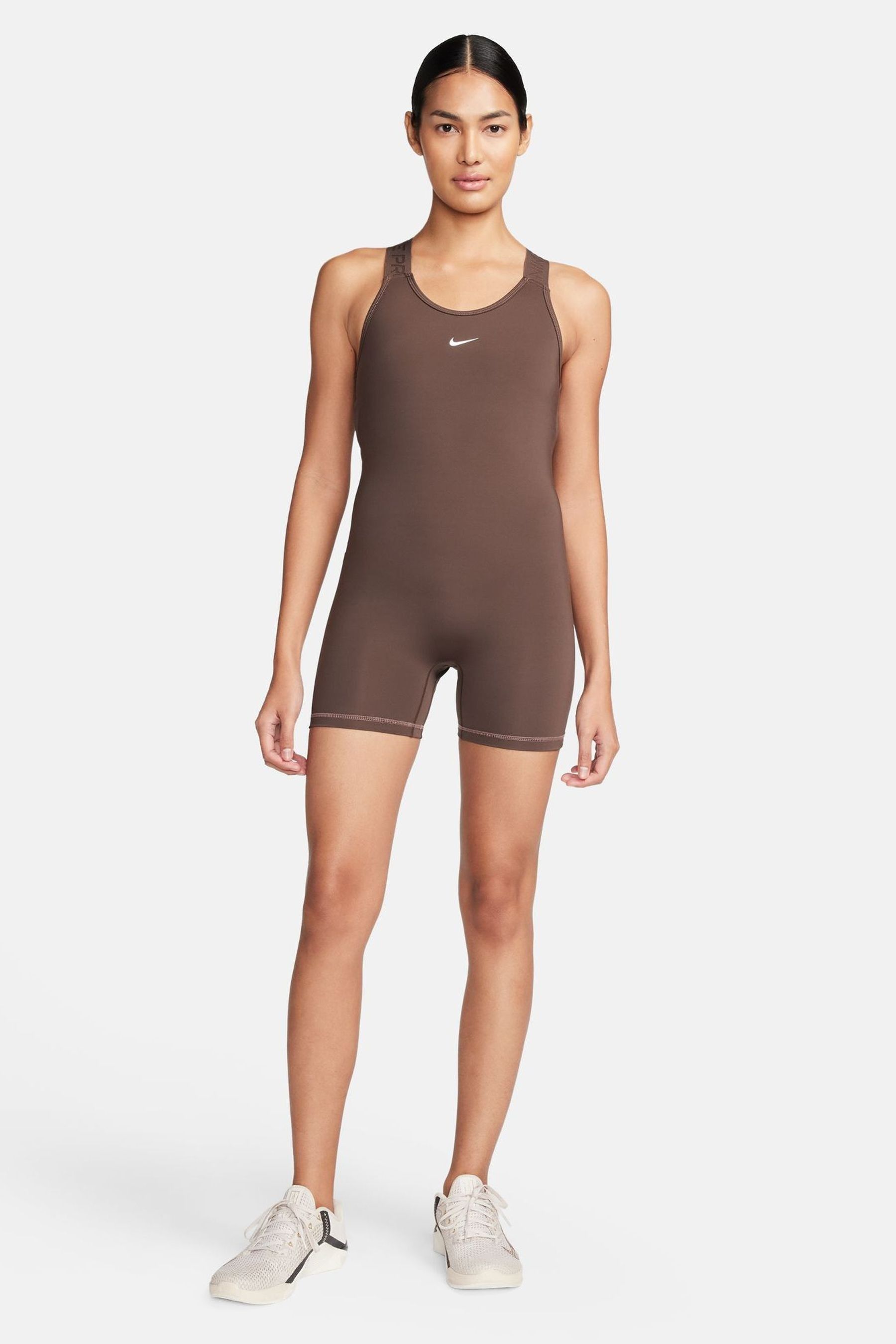 Buy Nike Brown Dri FIT Pro Unitard Jumpsuit Bodysuit from Next Poland