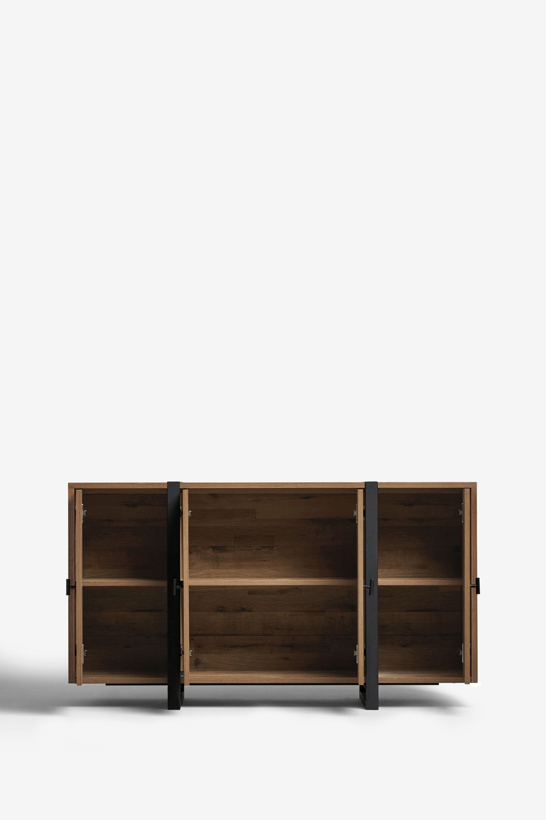 Chevron oak sideboard deals