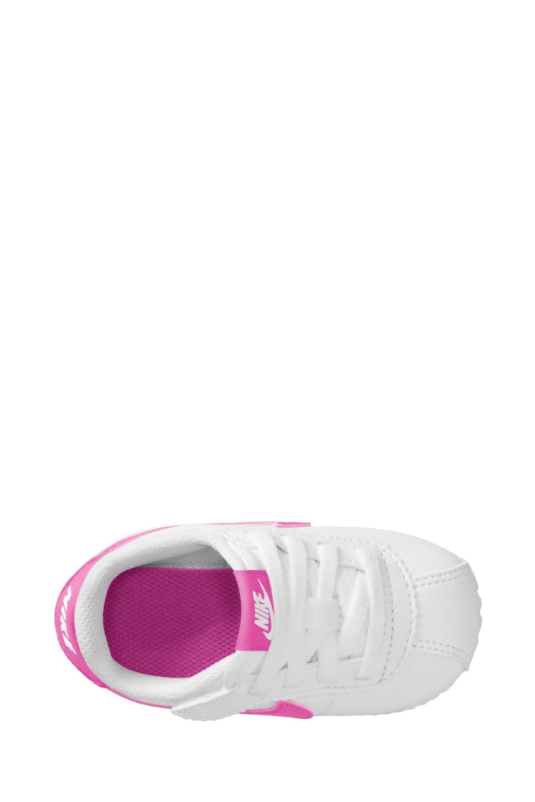 Buy Nike White Pink Infant Cortez EasyOn Trainers from Next France