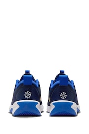 Nike Navy Youth Omni Multi-Court Trainers - Image 6 of 11