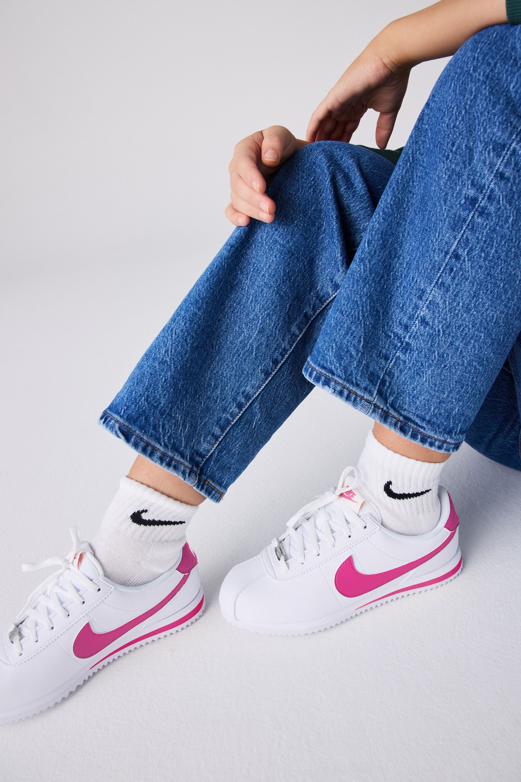 Pink nike cortez mens outlet