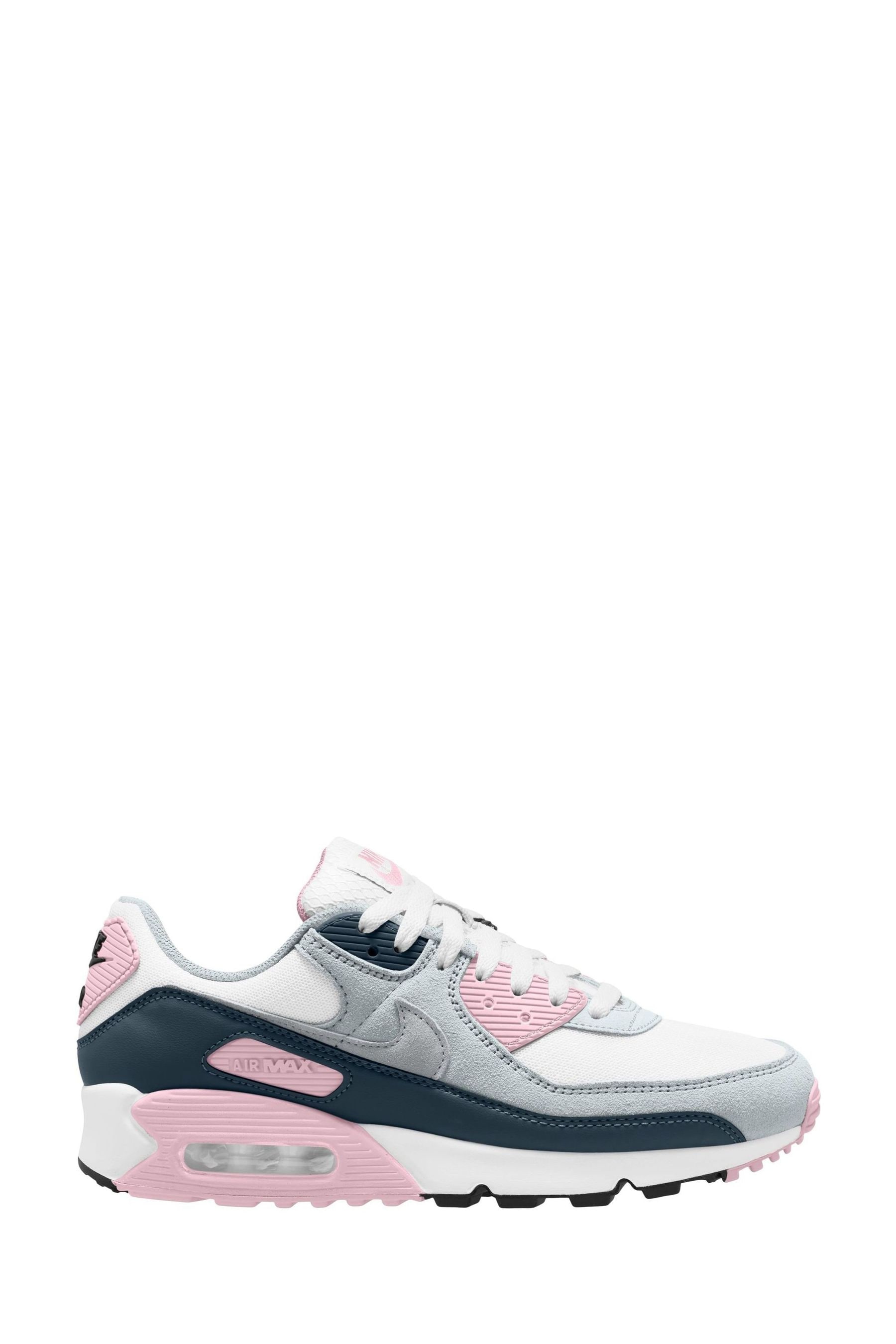 Buy Nike White Wolf Grey Air Max 90 Trainers from the Next UK online shop