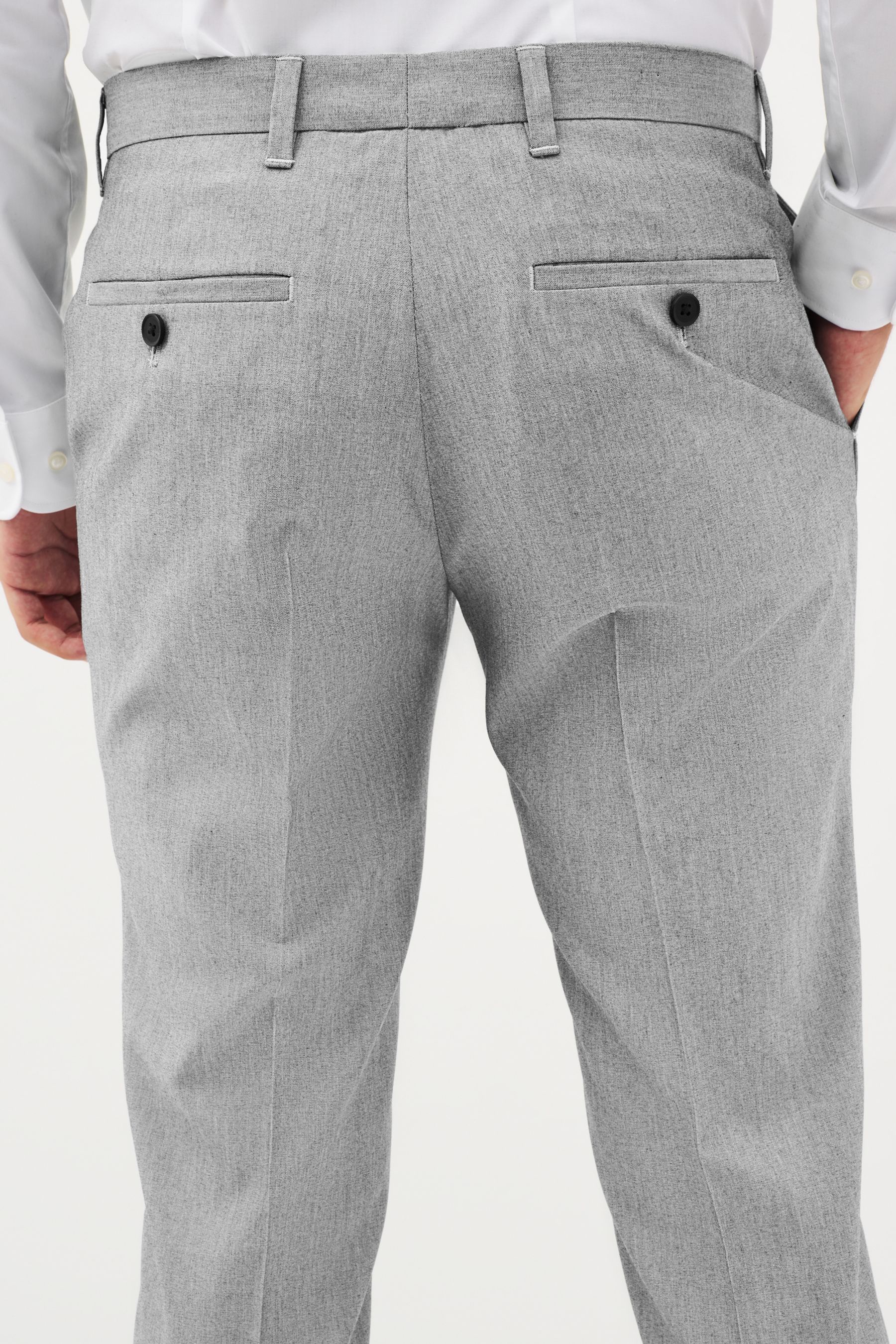 Grey skinny stretch trousers top