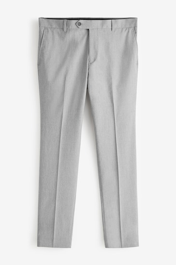 Buy Light Grey Skinny Fit Stretch Smart Trousers from the Next UK
