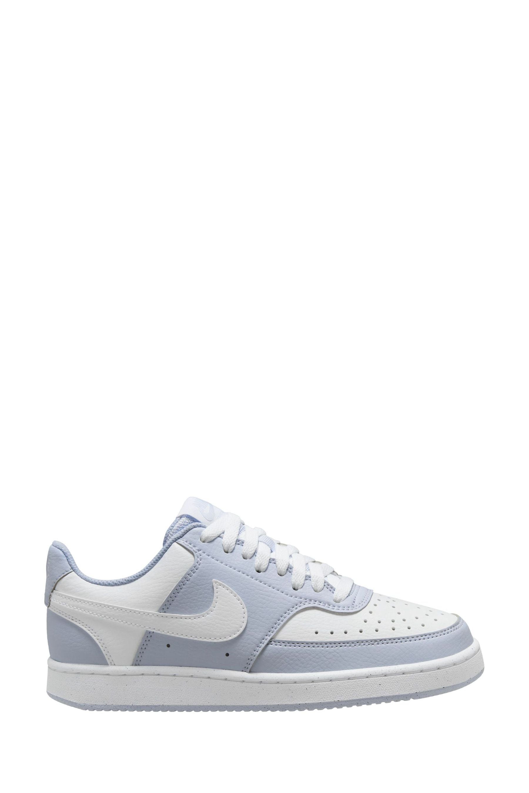 Buy Nike Light Blue Court Vision Low Next Nature Trainers from Next Germany