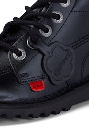 Kickers Black Junior Hi Zip Leather Shoes - Image 13 of 13