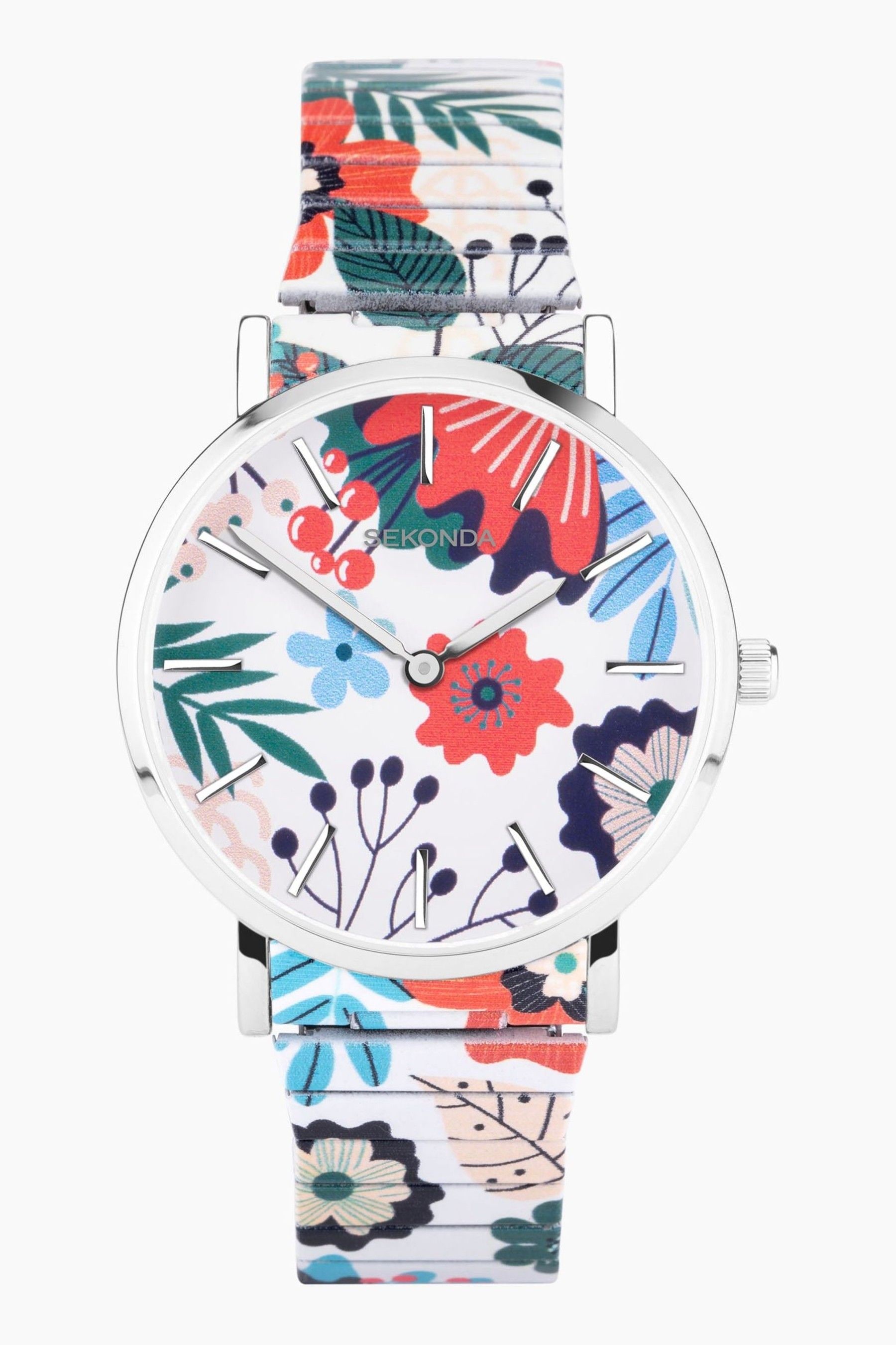 Buy Sekonda Ladies Multicolour Maxima Floral Stainless Steel
