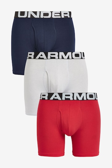 Under Armour Red Charged Boxers 3 Pack