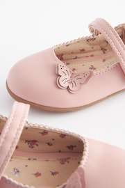 Pink Wide Fit (G) Butterfly Mary Jane Shoes - Image 5 of 6