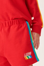 Little Bird by Jools Oliver Red Rainbow Sweat Top and Short Set - Image 11 of 14