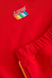 Little Bird by Jools Oliver Red Rainbow Sweat Top and Short Set - Image 14 of 14