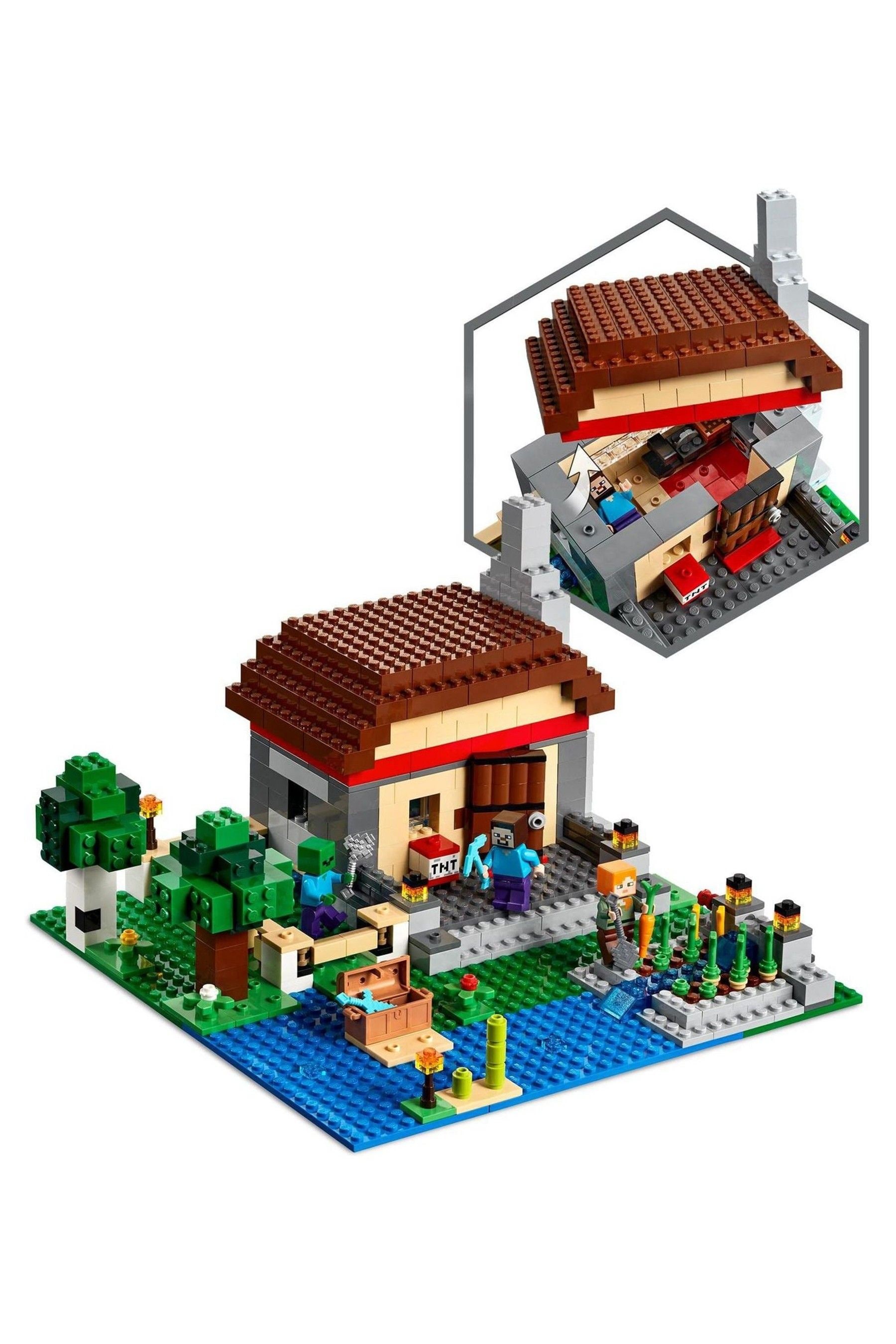 Buy LEGO Minecraft The Crafting Box 3.0 Fortress Farm Set 21161