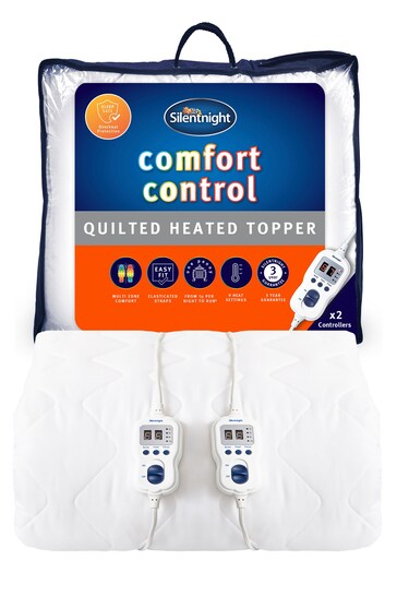 Buy Silentnight White Multi-Zone Heated And Quilted Mattress Topper Electric  Blanket from the Next UK online shop