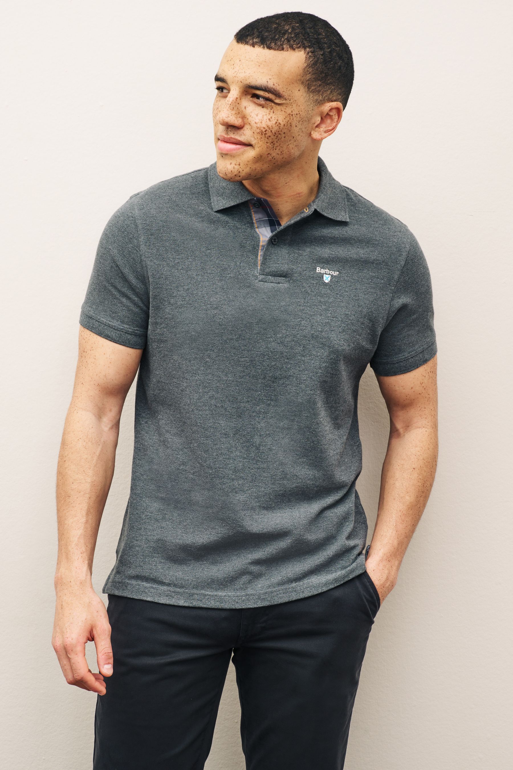 Mens barbour polo shirt online