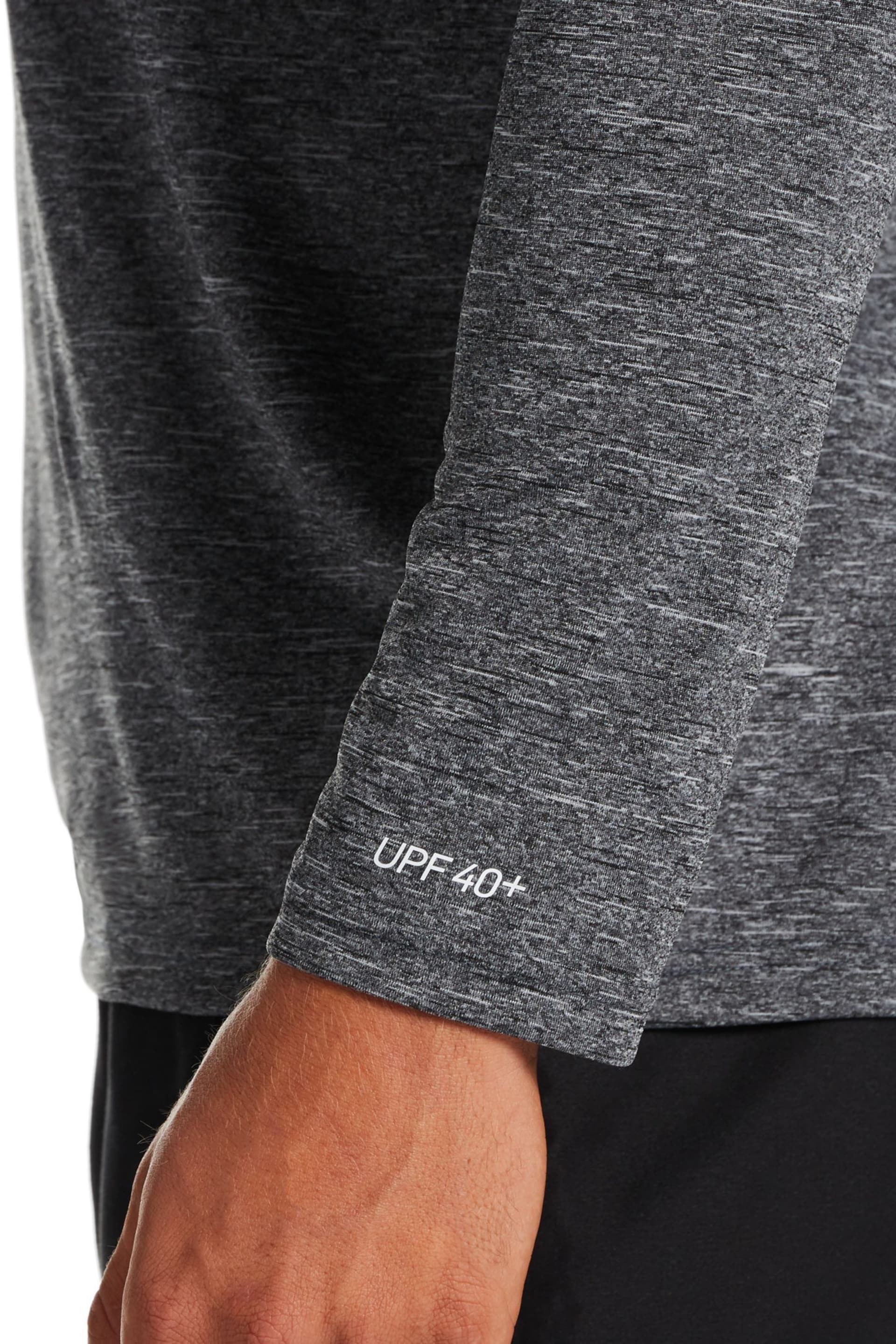 Nike Grey Nike Long Sleeve Hydroguard Rash Vest - Image 3 of 5