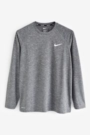 Nike Grey Nike Long Sleeve Hydroguard Rash Vest - Image 5 of 5