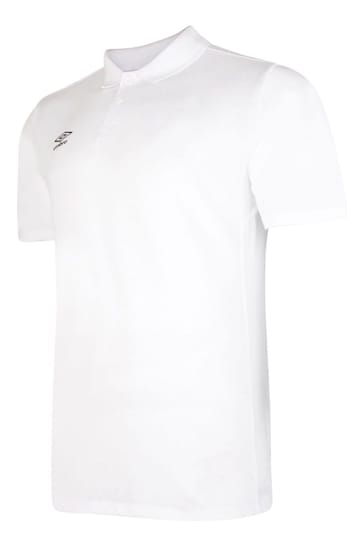 Umbro White Chrome Club Essential Polo Shirt