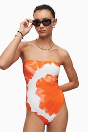 AllSaints Orange Catriona Mariana Swimsuit - Image 1 of 8