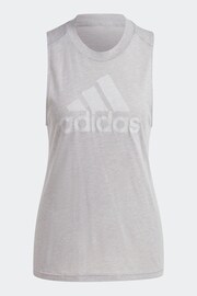 adidas Grey Sportswear Future Icons Winners 3.0 Tank Top - Image 7 of 7