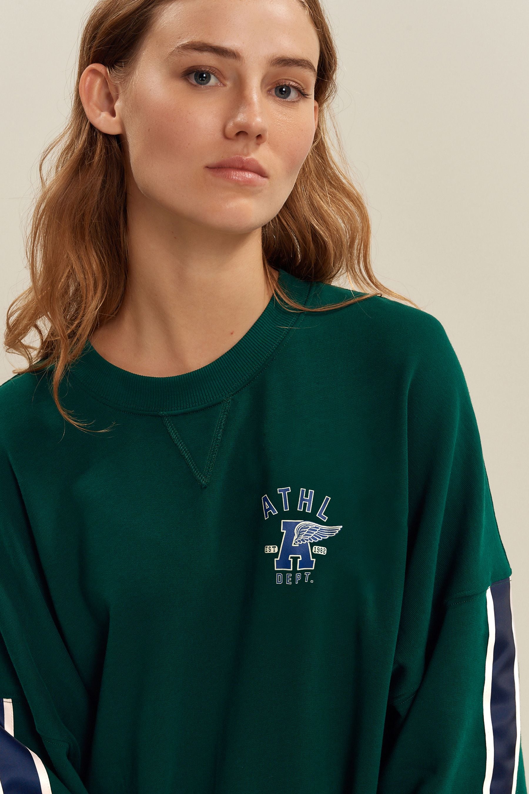 Side stripe sweatshirt store
