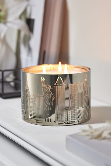 Jasmine & Orange Blossom Collection Luxe New York 3 Wick Scented Candle