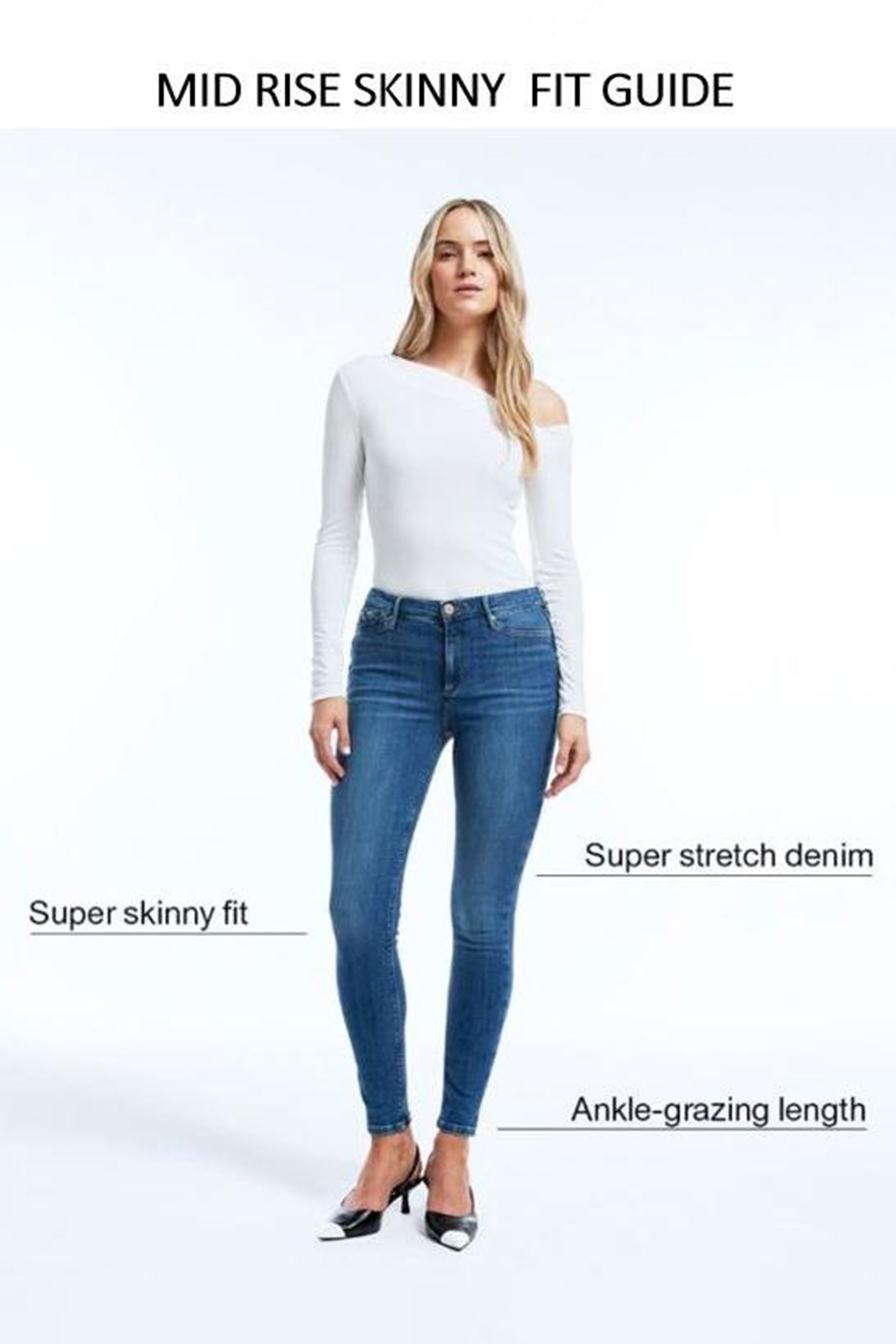 River island coated jeans top