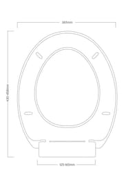 Showerdrape White Seville Soft Close Toilet Seat - Image 3 of 3