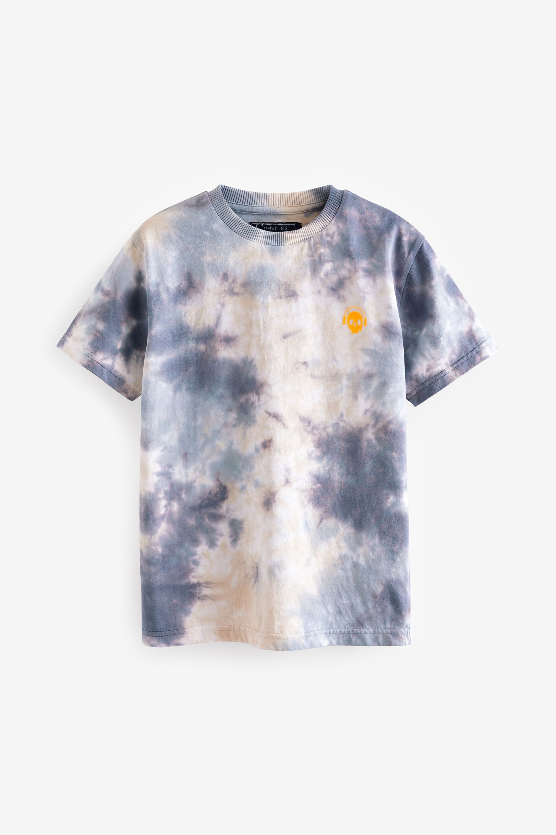 Grey Relaxed Fit Tie-Dye Short Sleeve T-Shirt (3-16yrs) - Image 1 of 3