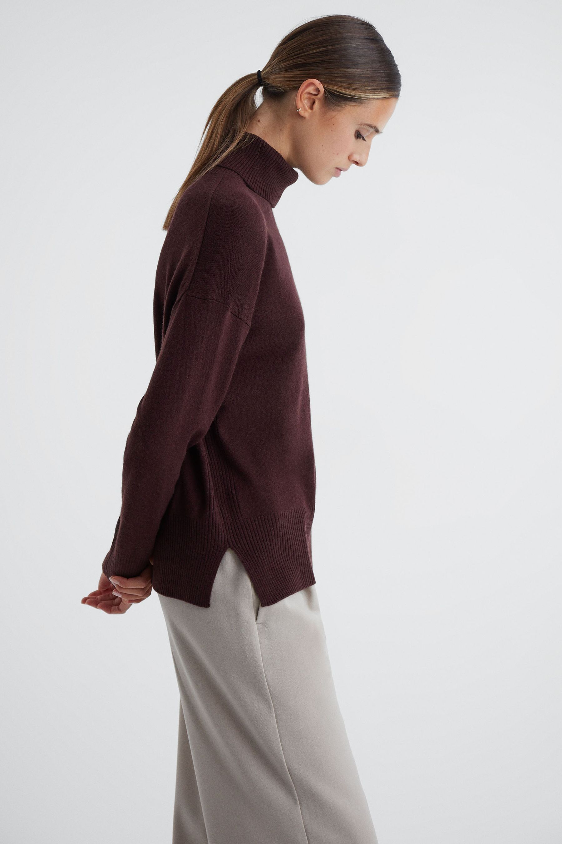 Berry roll neck jumper new arrivals