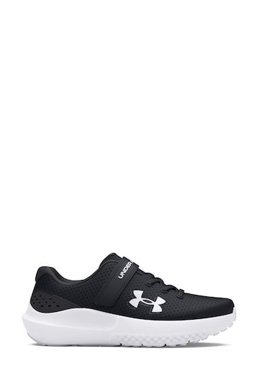 Under Armour Black/Grey Surge 4 Trainers
