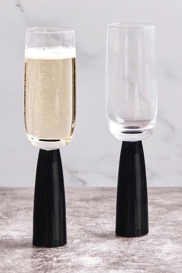 The DRH Collection Set of 2 Oslo Champagne Flutes