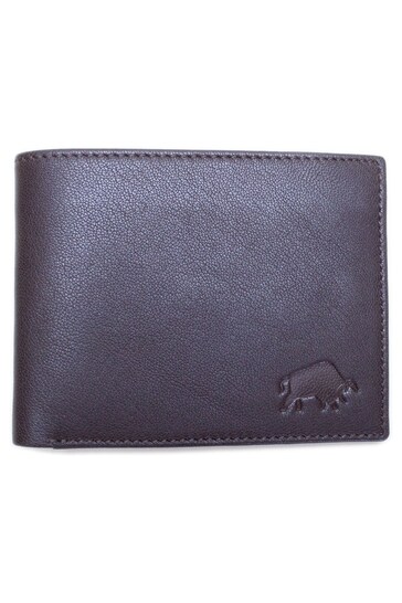 Raging Bull Purple Leather Coin Wallet