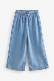 Light Blue Denim Wide Leg Trousers (3-16yrs) - Image 6 of 17