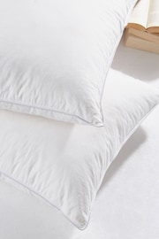 Firm Duck Feather And Down Set Of 2 Soft Pillows - Image 5 of 5