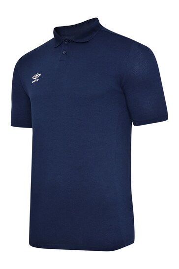Umbro Blue Junior Club Essential Polo Shirt